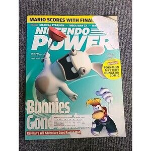 Nintendo Power Mag V207 Rayman Pokemon Comic Dragon Quest poster Damaged Cover